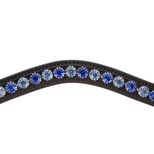 Velociti GARA Blue Diamante Browband - Havana in Havana