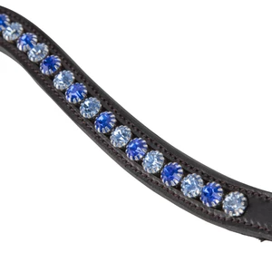 Velociti GARA Blue Diamante Browband - Havana in Havana