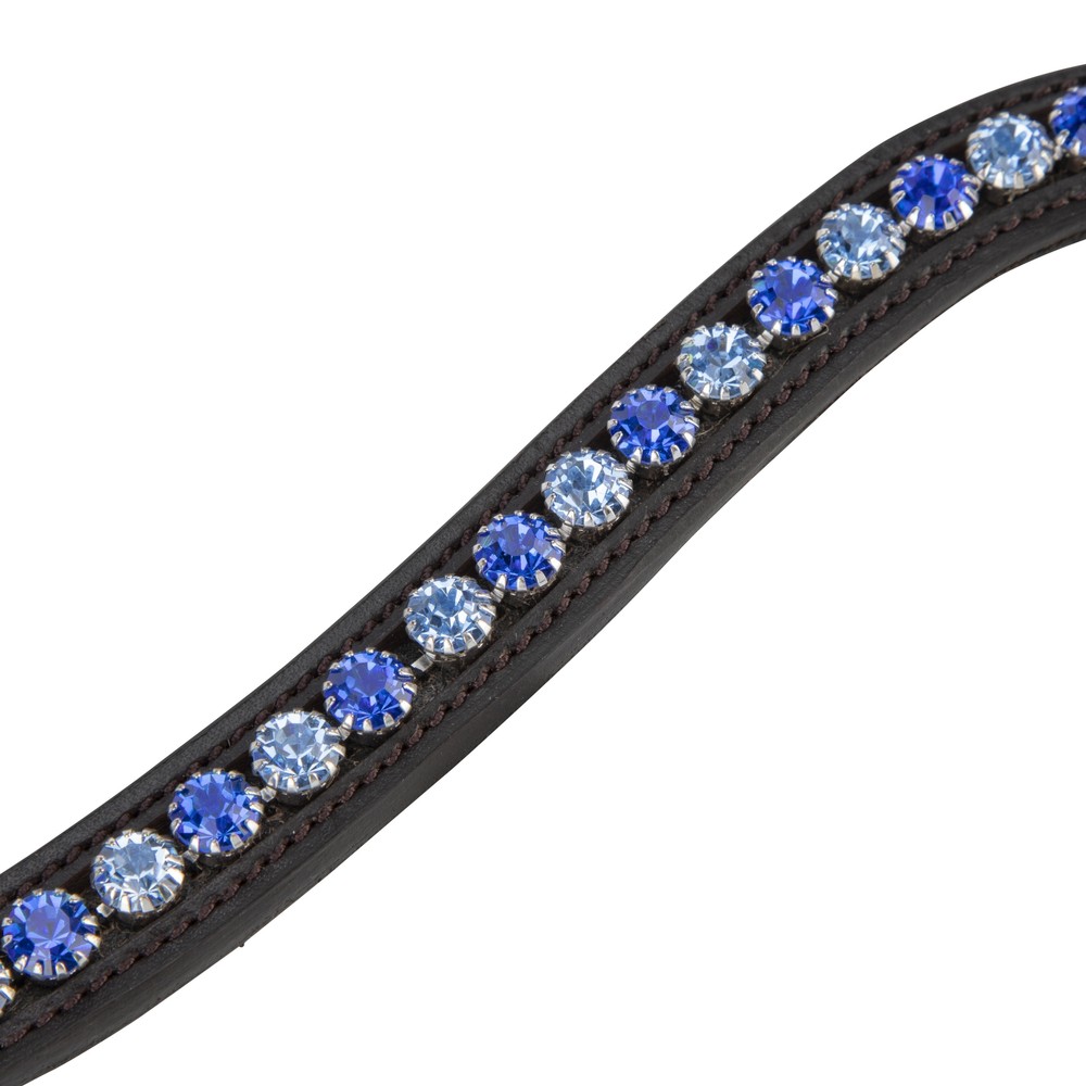 Velociti GARA Blue Diamante Browband - Havana