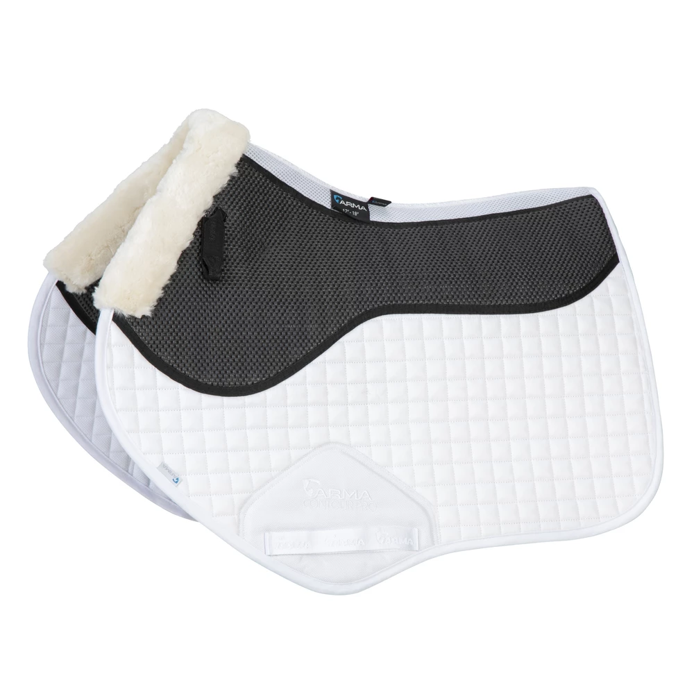 Arma ARMA Soft Grip Jump Saddlecloth  - White in White