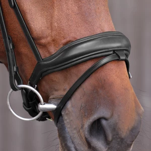 Velociti LUSSO Elite Dressage Flash Bridle  - Black 