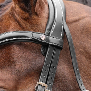 Velociti LUSSO Opus 180M Padded Flash  Bridle - Black 