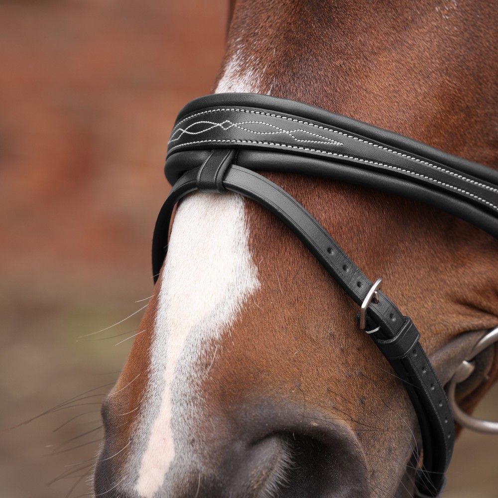 Velociti LUSSO Opus 180M Padded Flash Bridle - Black