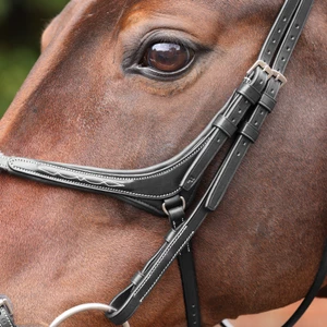 Velociti LUSSO Opus 180M Grackle Bridle - Black in Black