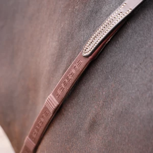 Velociti LUSSO Opus&nbsp;Pro SureGrip Reins&nbsp; - Havana 