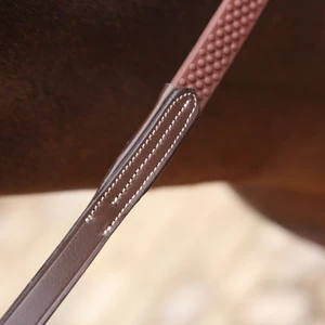 Velociti LUSSO Opus Pro SureGrip Reins - Havana in Havana