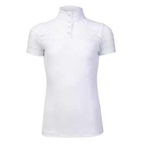 Aubrion Optima VX Show Shirt - Young Rider - White in White