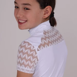 Aubrion Optima VX Show Shirt - Young Rider - White in White