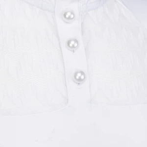 Aubrion Optima VX Show Shirt - Young Rider - White in White