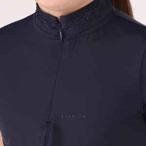 Aubrion Optima GX Show Shirt - Young Rider  - Navy in Navy