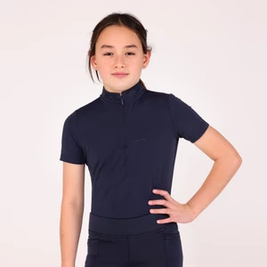 Aubrion Optima GX Show Shirt - Young Rider  - Navy in Navy