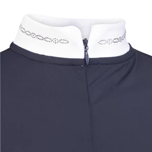 Aubrion Optima LX Show Shirt - Young Rider - Navy in Navy