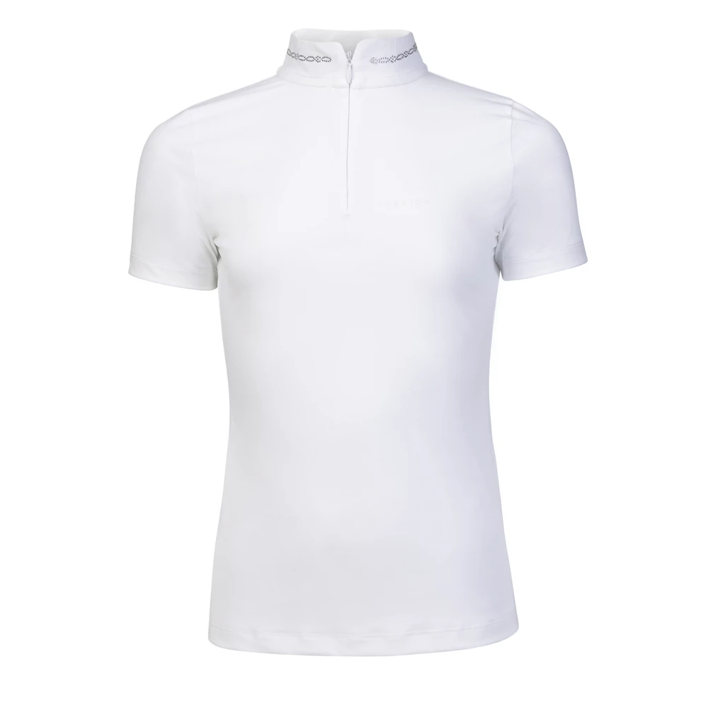 Aubrion Optima LX Show Shirt - Young Rider - White in White