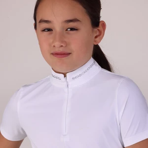 Aubrion Optima LX Show Shirt - Young Rider - White in White