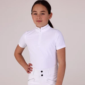 Aubrion Optima LX Show Shirt - Young Rider - White in White