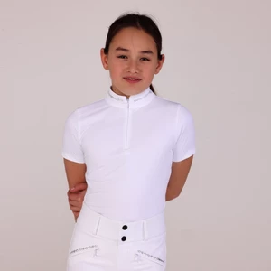 Aubrion Optima LX Show Shirt - Young Rider - White in White