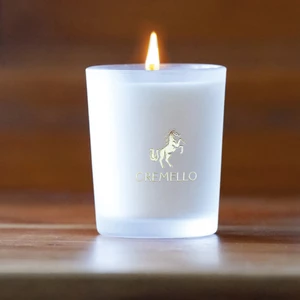 Cremello Oud & Leather Noir Wax Candle - Large in Oud & Leather