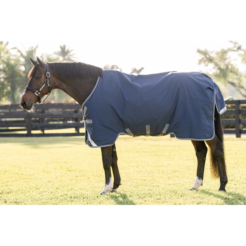 Horseware Rhino Rhino Turnout 0g - Navy/Titanium Grey & Classic Blue in Navy/Titanium Grey & Classic Blue