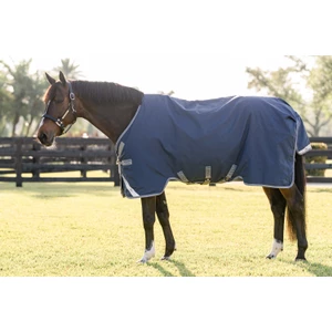 Horseware Rhino Rhino Turnout 0g - Navy/Titanium Grey & Classic Blue in Navy/Titanium Grey & Classic Blue