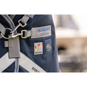 Horseware Rhino Rhino Turnout 0g - Navy/Titanium Grey & Classic Blue in Navy/Titanium Grey & Classic Blue