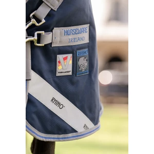 Horseware Rhino Rhino Turnout 0g - Navy/Titanium Grey & Classic Blue in Navy/Titanium Grey & Classic Blue