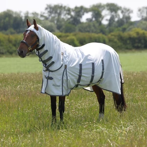 Shires Highlander Plus Sweet-itch Combo Rug - White/Airforce in White/Airforce