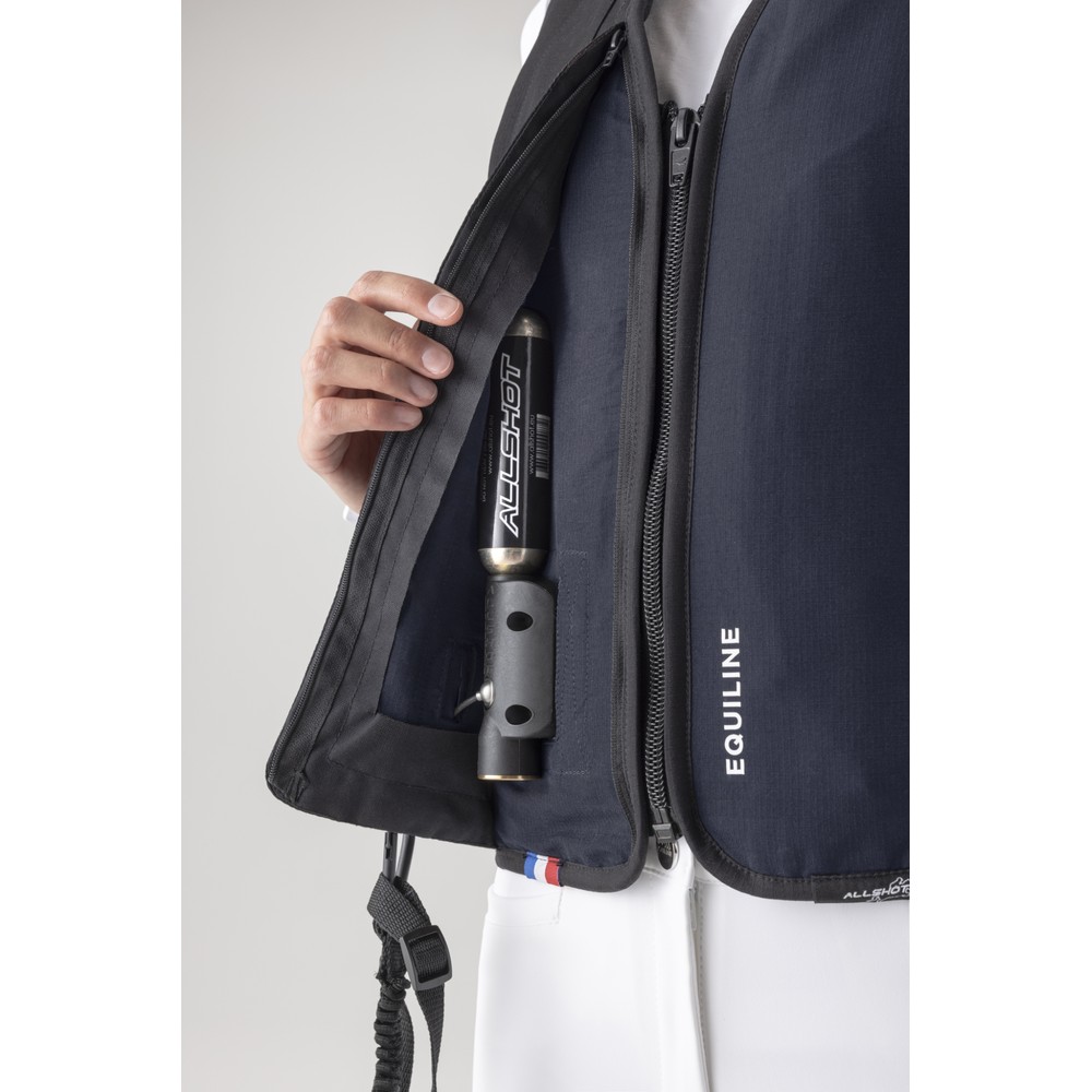 Equiline BELAIR  blue unisex airbag vest with back protector 
