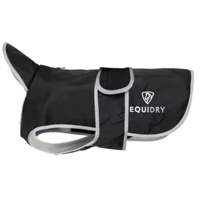 EQUIDRY Waterproof Dog Coat | Black/Grey 