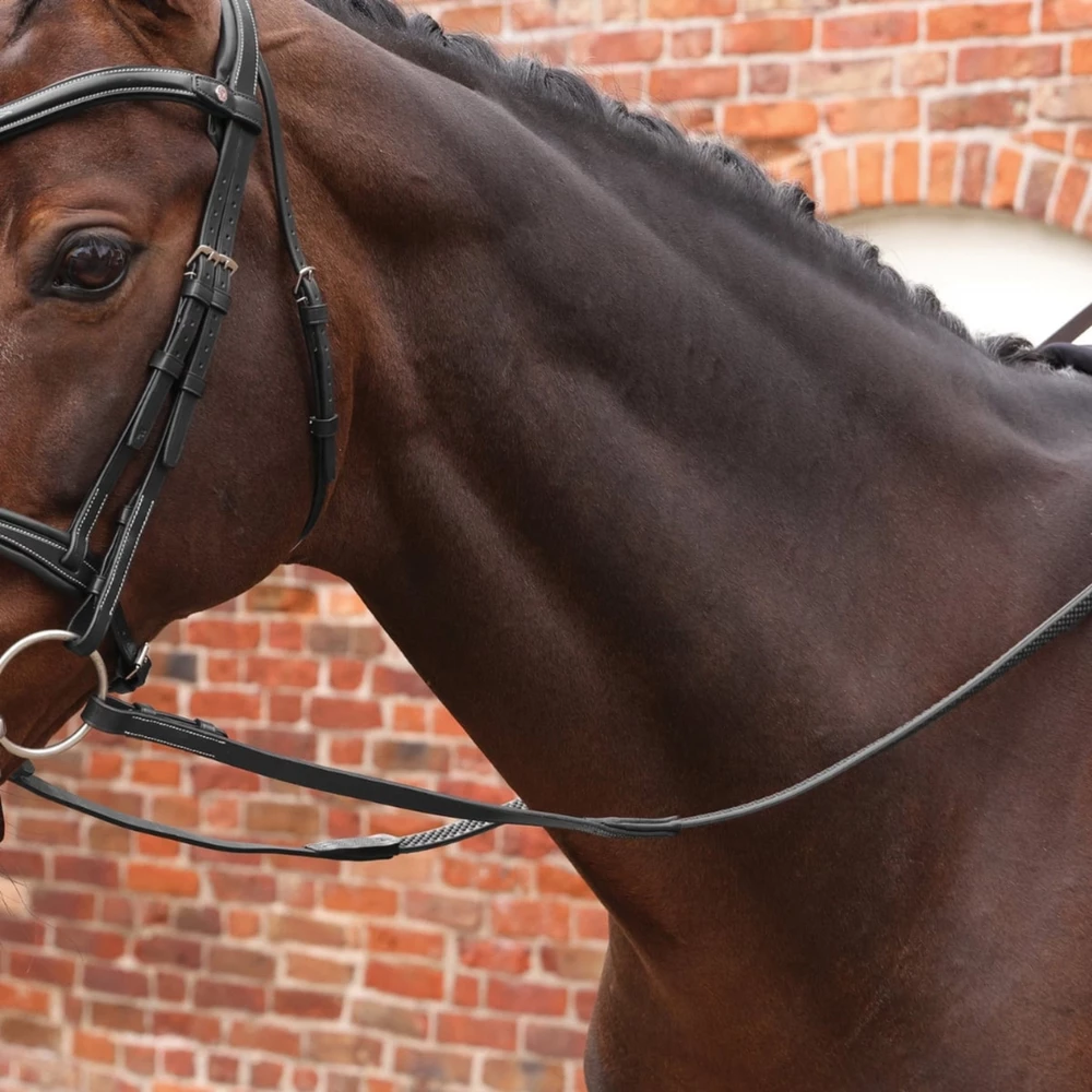 Velociti LUSSO Opus Soft Grip Reins - Black in Black