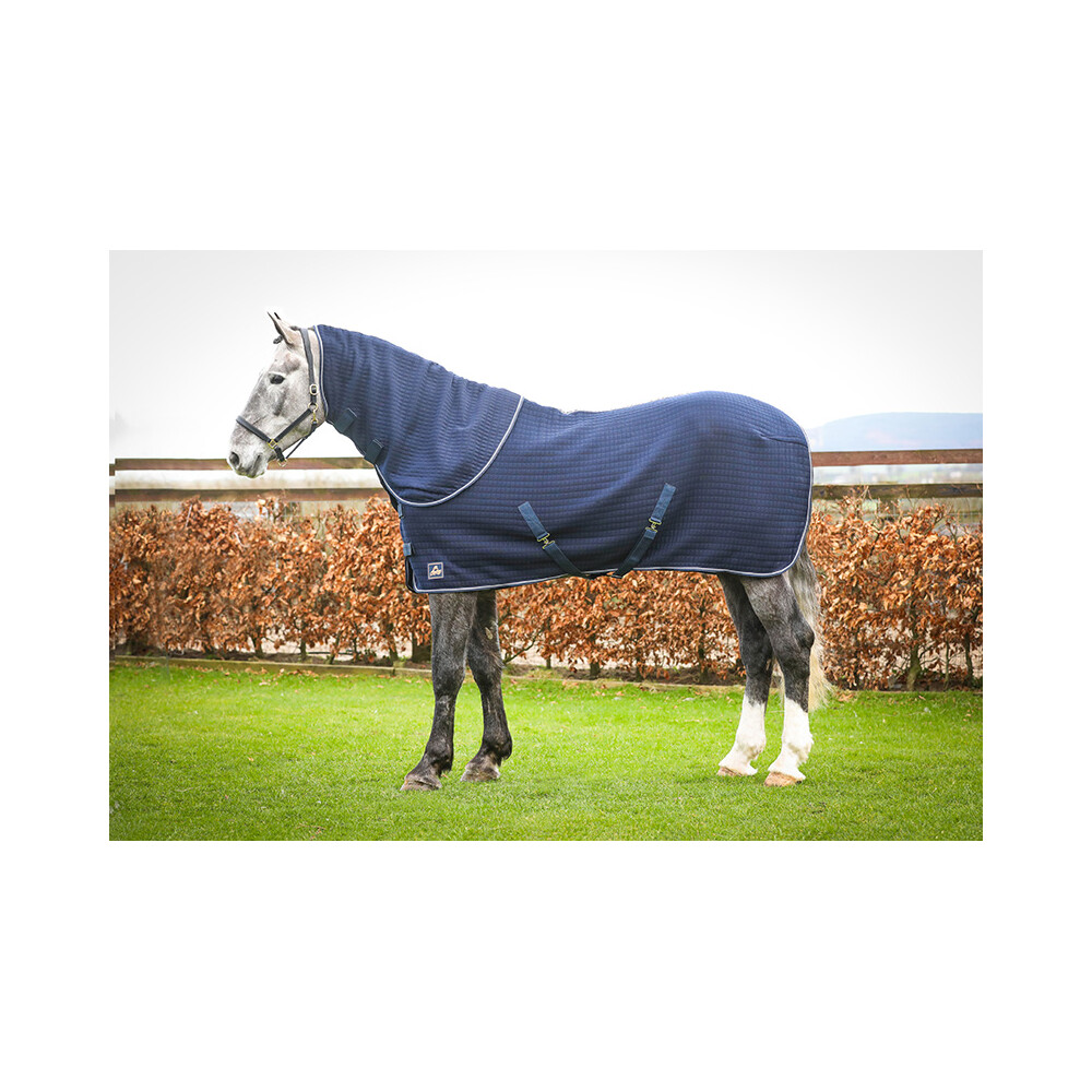 Mackey Equestrian Mackey Aran Thermo Rug - Navy in Navy