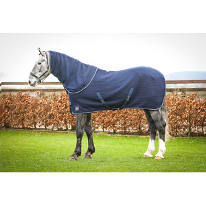Mackey Equestrian Mackey Aran Thermo Rug - Navy in Navy