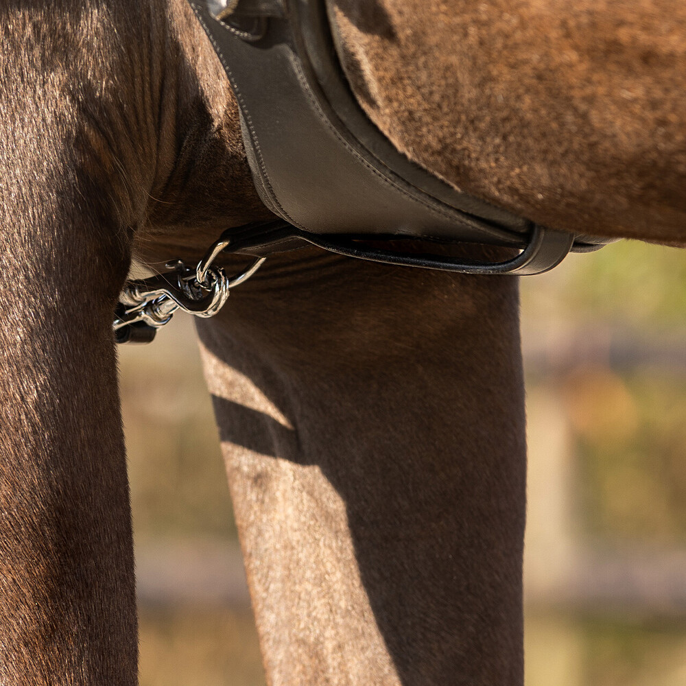 QHP Draw reins Basic pro anti-slip - Black 