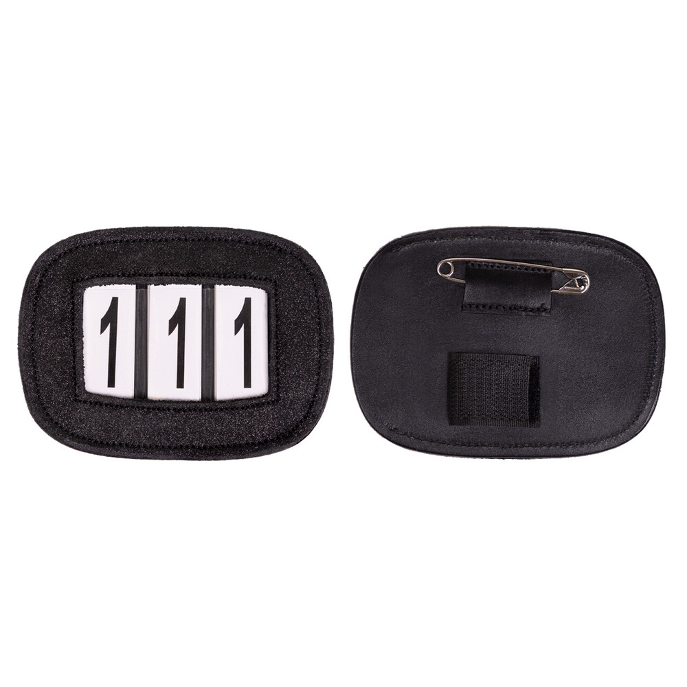 QHP Number holder Shine - Black in Black