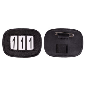 QHP Number holder Shine - Black in Black