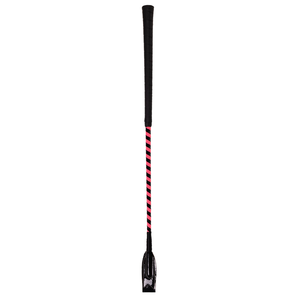 QHP Jumping whip Eldorado - Black/Pink in Black/Pink