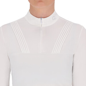 QHP Competition shirt long sleeve Vaila - White in White