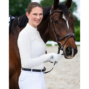 QHP Competition shirt long sleeve Vaila - White in White