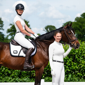 QHP Competition shirt long sleeve Vaila - White in White
