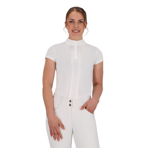 QHP Competition shirt short sleeve Vaila - White in White