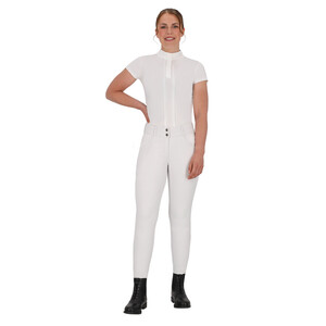 QHP Competition shirt short sleeve Vaila - White in White