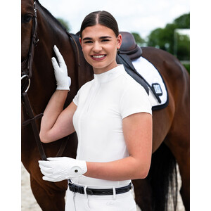 QHP Competition shirt short sleeve Vaila - White in White