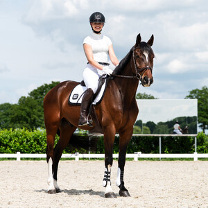 QHP Competition shirt short sleeve Vaila - White in White