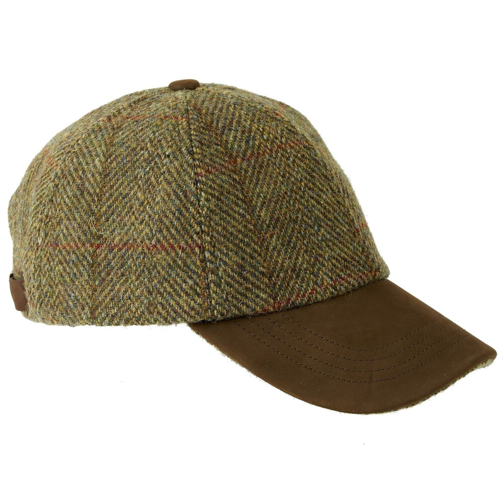 Heather Hats & Accessories Glencairn Harris Tweed Baseball Cap - Harvest in Harvest