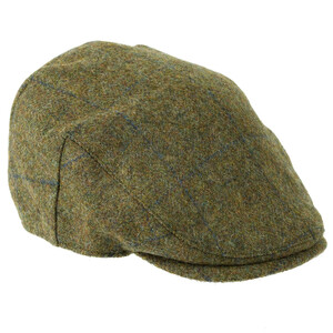 Heather Hats & Accessories Kinloch Waterproof British Tweed Flat Cap - Juniper in Juniper