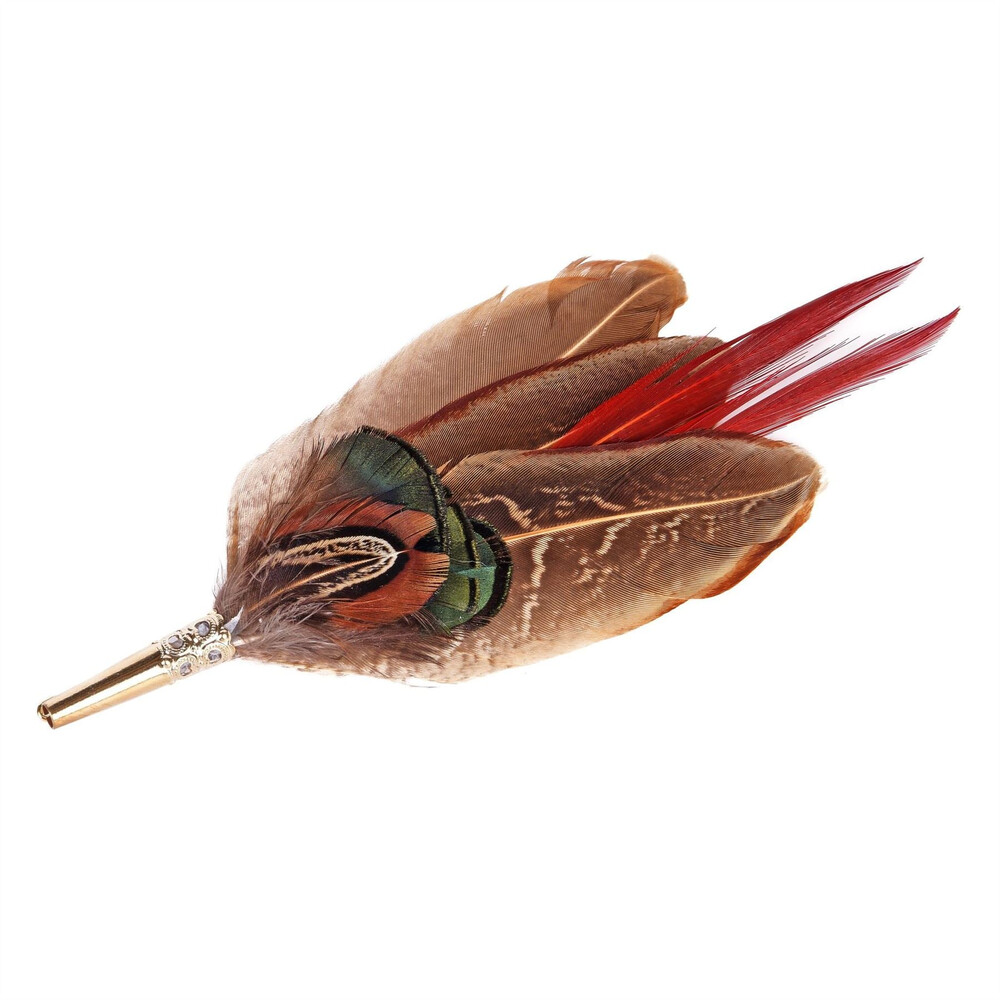 Heather Hats & Accessories Lady Amhurst Feather Mount - Natural in Natural