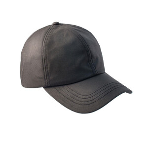 Heather Hats & Accessories Darley Wax Baseball Cap - Black in Black