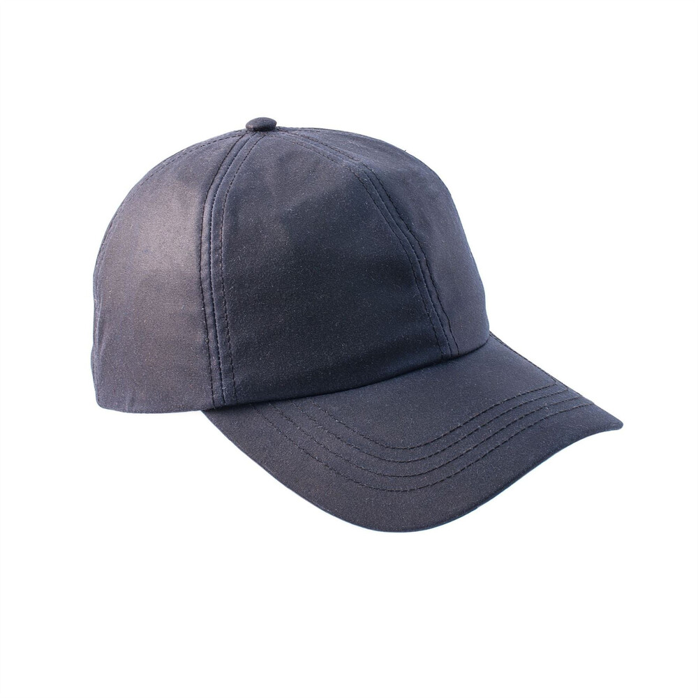 Heather Hats & Accessories Darley Wax Baseball Cap - Navy in Navy