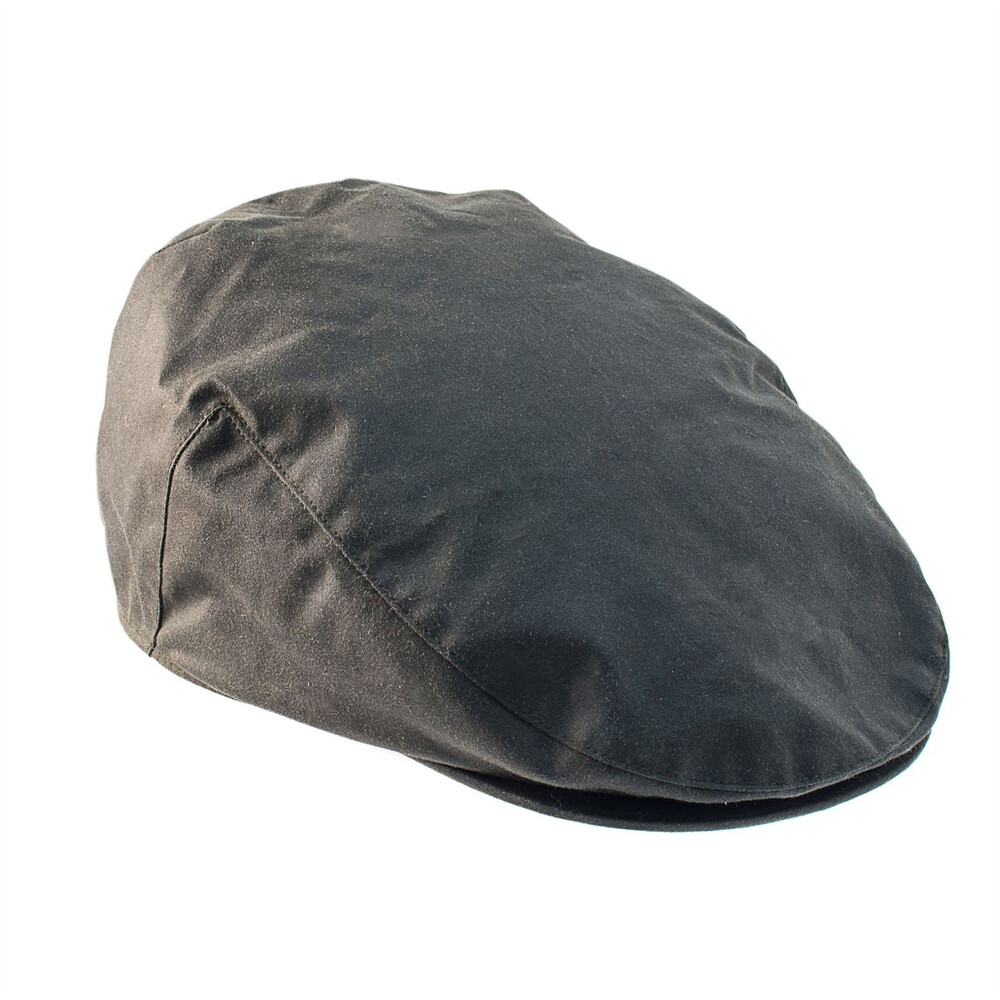 Heather Hats & Accessories Buchanan Wax Flat Cap - Olive in Olive