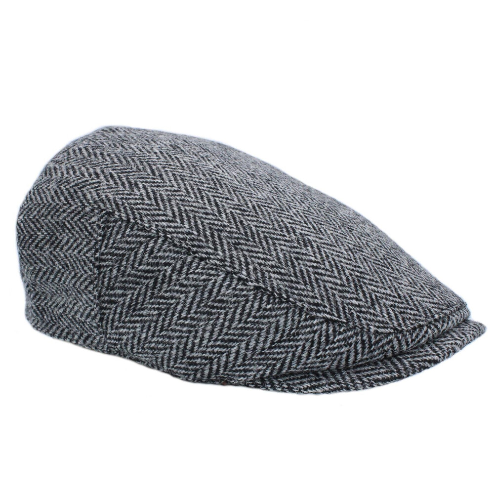 Heather Hats & Accessories Highland Harris Tweed Flat Cap - Birch in Birch