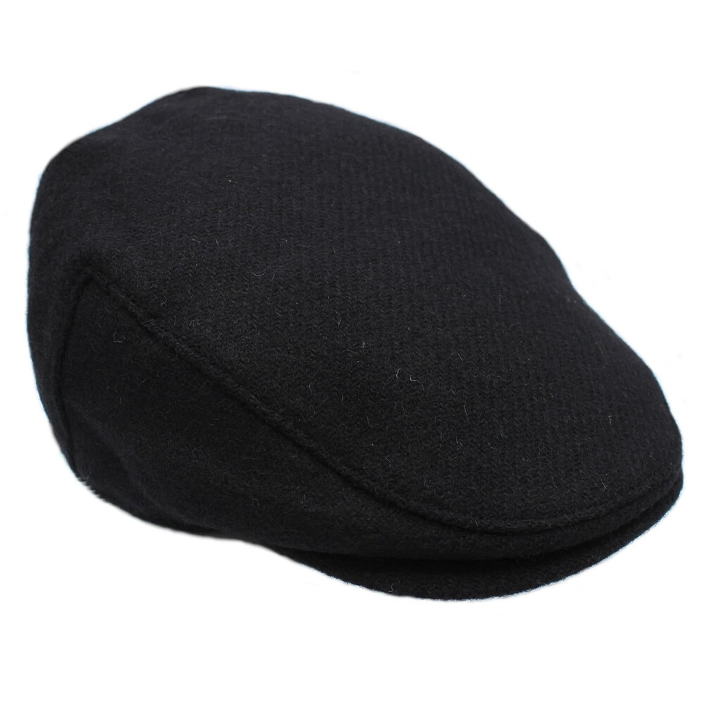 Heather Hats & Accessories Highland Harris Tweed Flat Cap - Ink in Ink